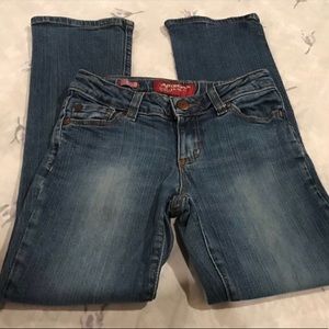 Arizona Jean Co. girls bootcut jeans, size 8